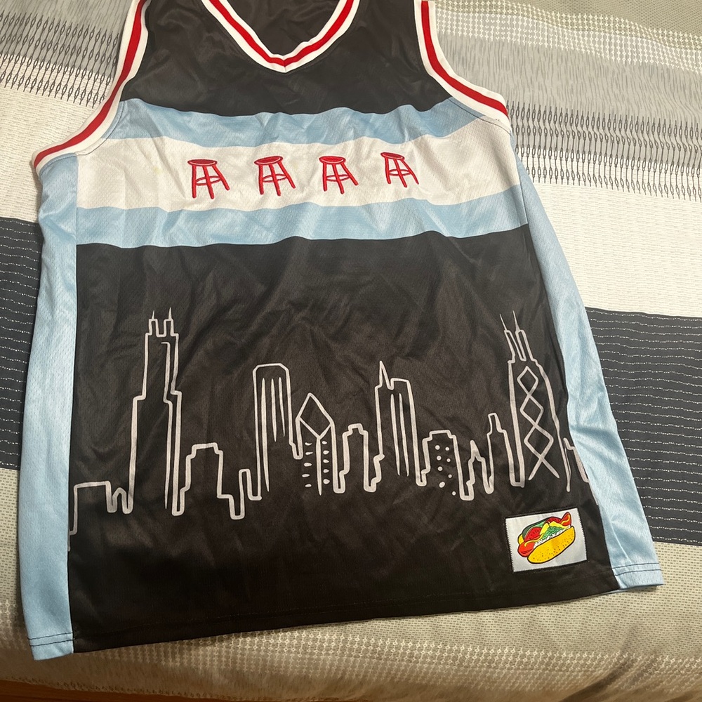 Barstool Sports Skyline Tank Top - Black and Blue